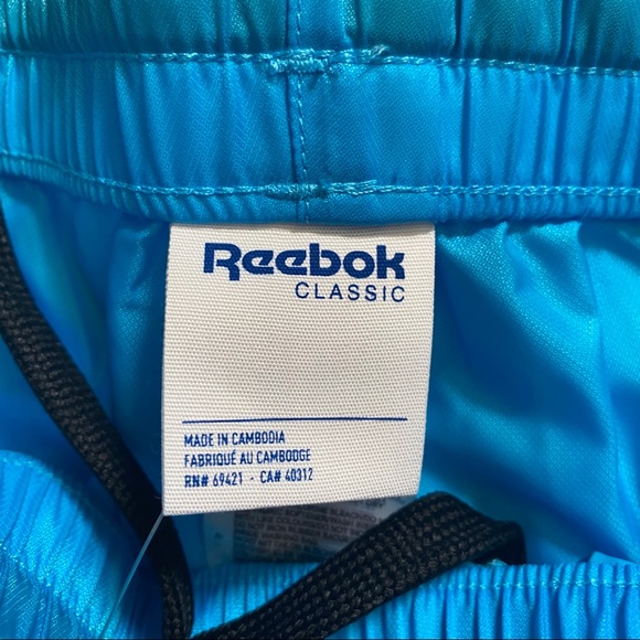 NWT Reebok Blue/Turquoise Classic Advance Track Pants - Men's Size Small - Picture 8 of 9